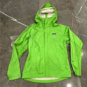 Patagonia Torrentshell H2no Rain Jacket Men's Medium Lime Green Hooded Outdoor